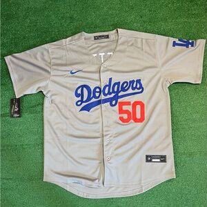 Los Angeles Dodgers Mookie Betts Grey Jersey